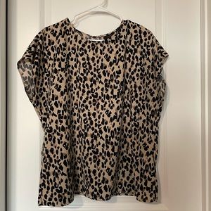 Halogen Cheetah Print  Blouse